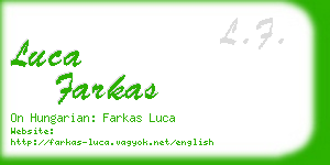 luca farkas business card